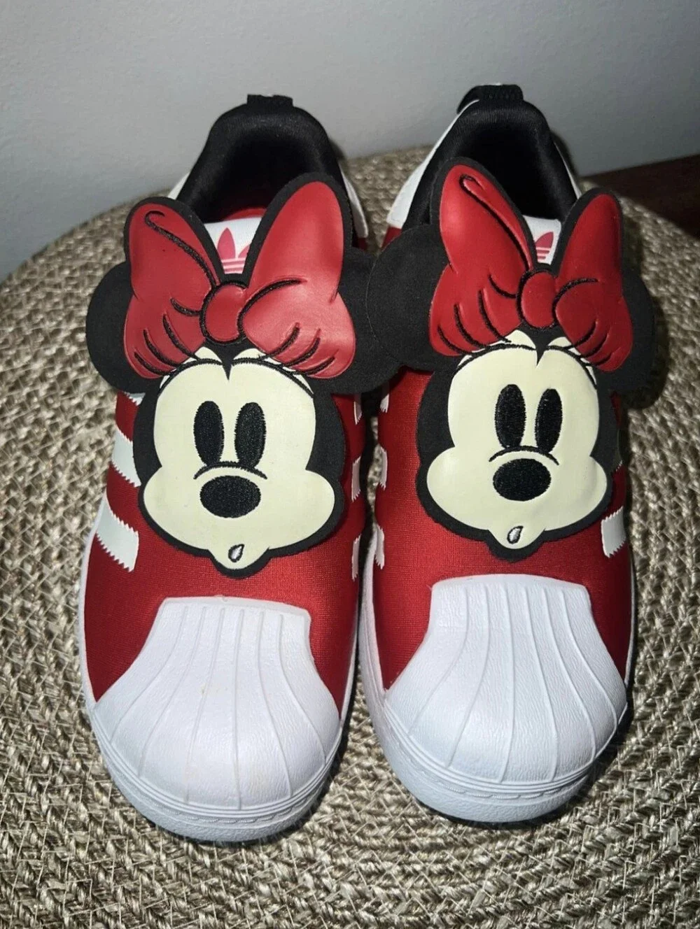 Adidas Superstar 360 Disney Minnie Mouse Girl's Tennis Shoes Size 2